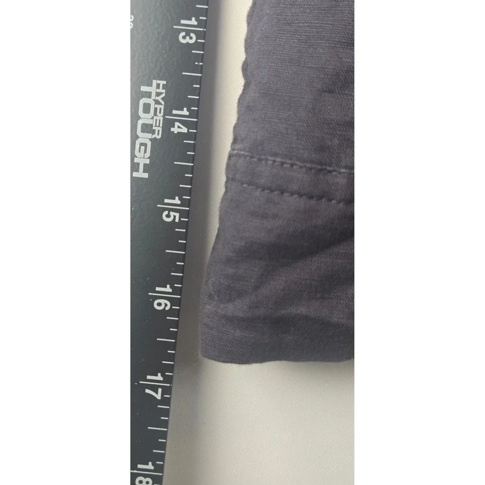 J.‎ Crew Large Smocked Mini Skirt Womens Gray Linen Lined Excellent